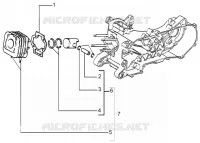 Cylinder-piston-wrist pin, assy