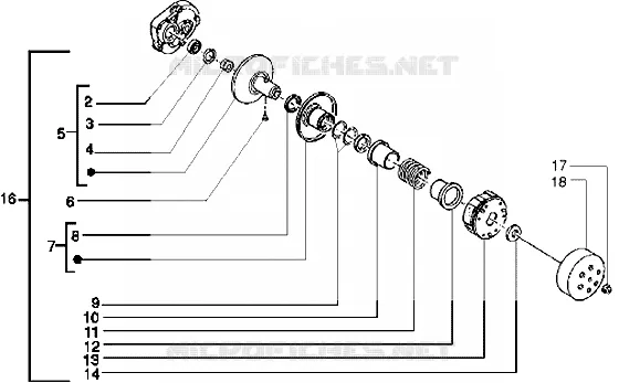 Driven pulley