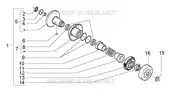 Driven pulley