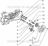 Rear wheel shaft