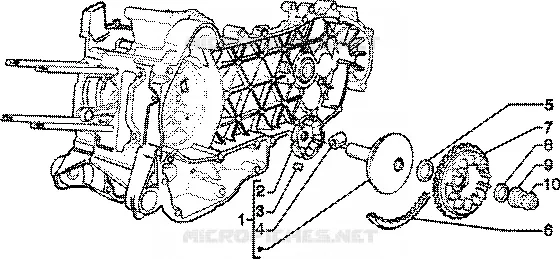 Driving half pulley