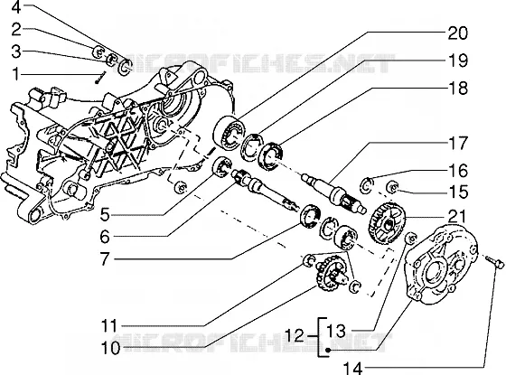 Rear wheel shaft