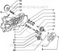 Rear wheel shaft