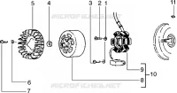 Flywheel magneto