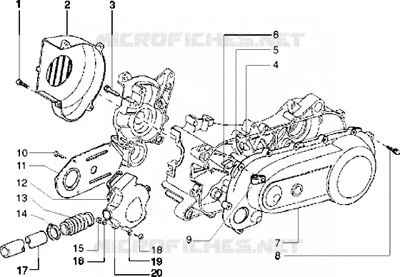 Clutch cover-scrool cover