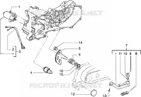 Starting motor-starter lever
