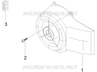 Cobertura do volante magnete - Filtro do óleo