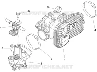 Corpo de alhetas - Injector - Sistema de admissão