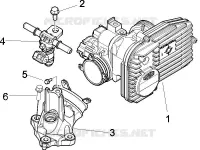Corpo de alhetas - Injector - Sistema de admissão