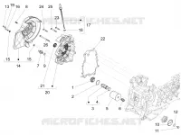 Cobertura do volante magnete - Filtro do óleo