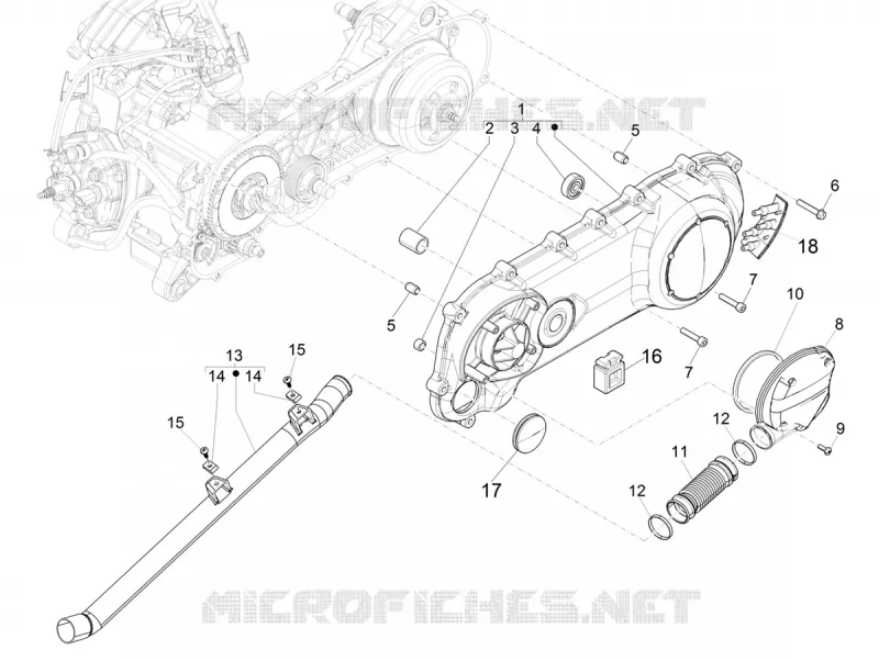 Crankcase cover - Crankcase cooling