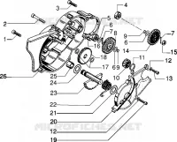 Flywheel cover-gears