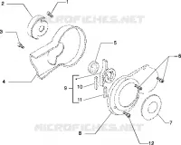Cover crankcase, half