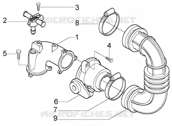 Union Pipe-Throttle Body-Injector