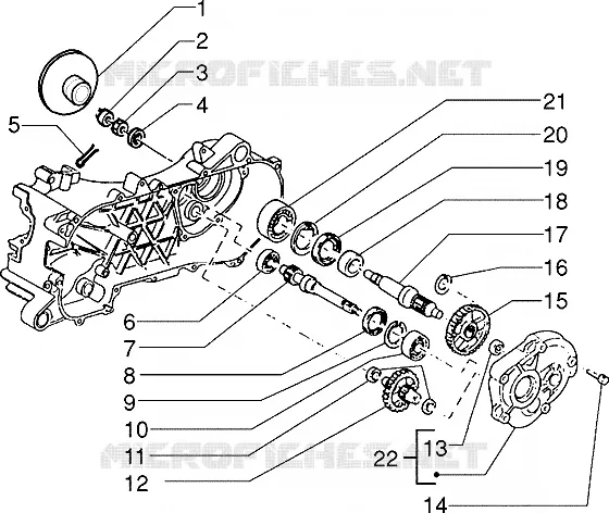 Rear wheel shaft