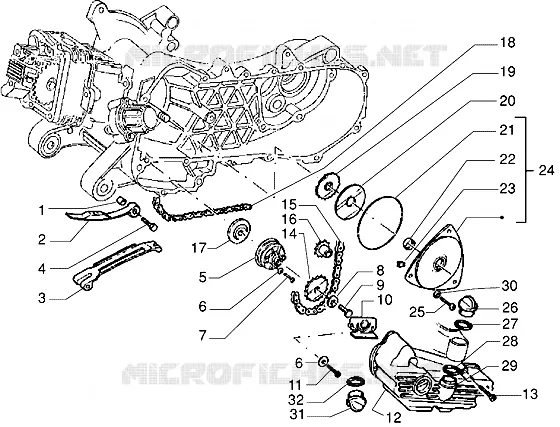 Pump group - Oil pan