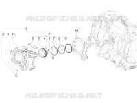 Cylinder-piston-wrist pin unit