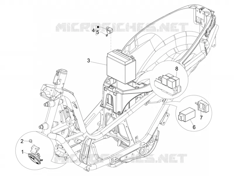 Remote control switches - Battery - Horn