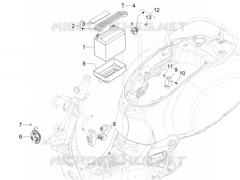 Remote control switches - Battery - Horn