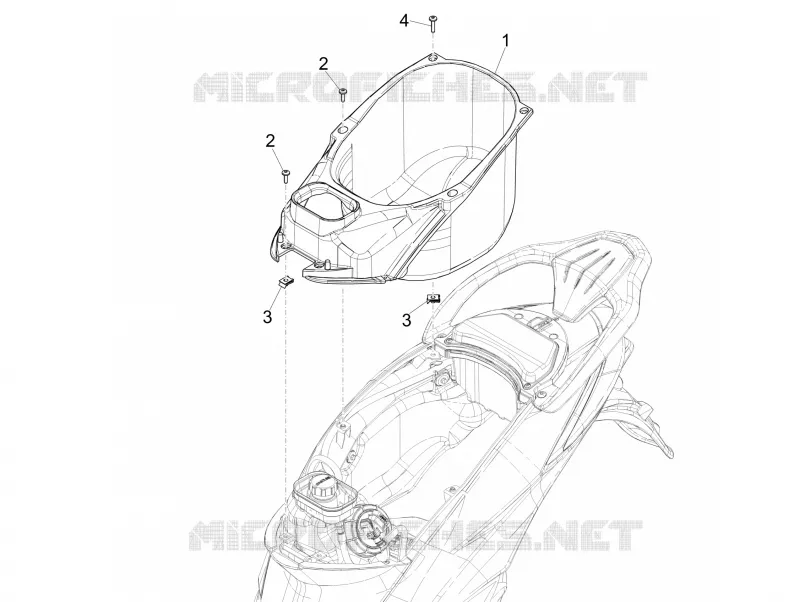 Compartimento porta-capacete