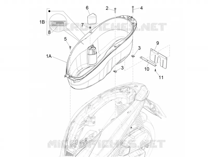Helmet huosing - Undersaddle