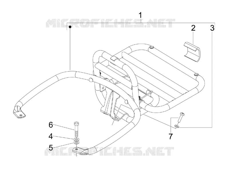 Rear luggage rack