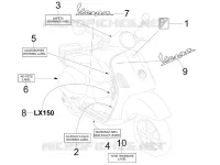 Placas e frisos