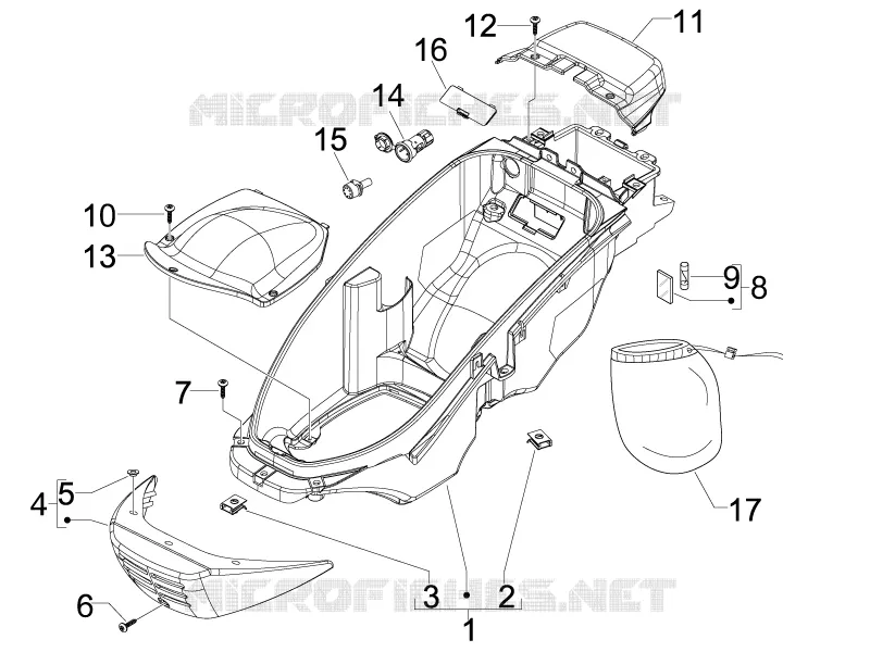 Compartimento porta-capacete