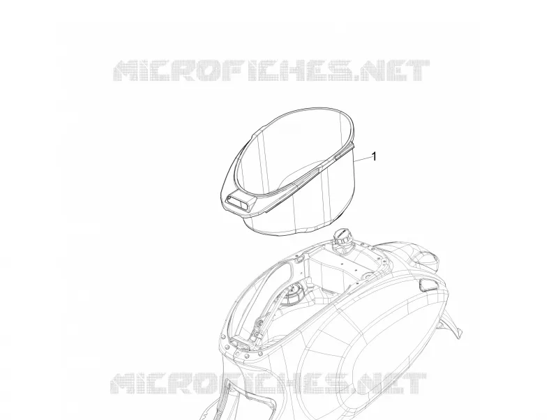 Compartimento porta-capacete