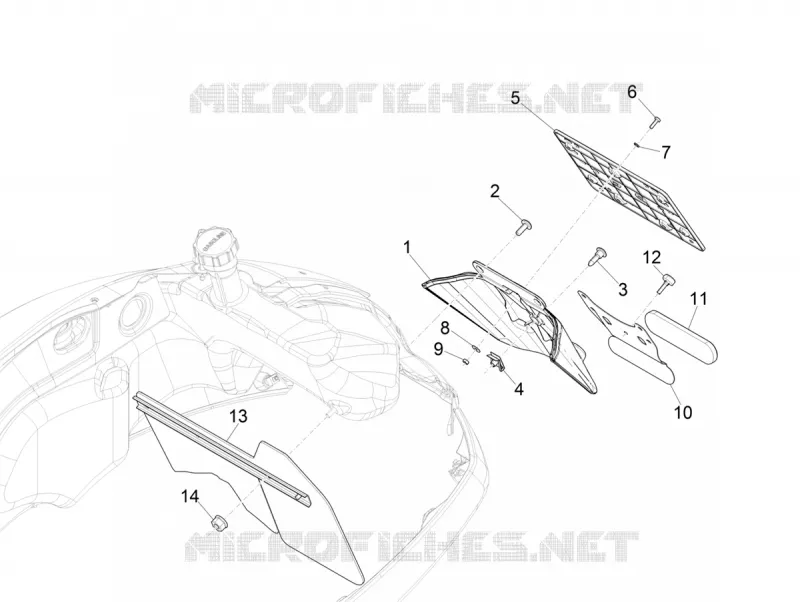Rear cover - Splash guard
