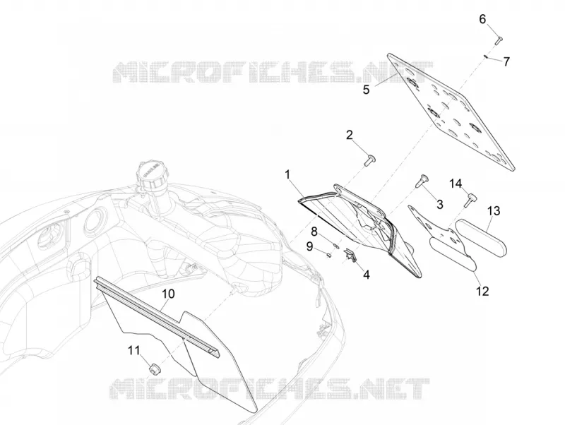 Rear cover - Splash guard