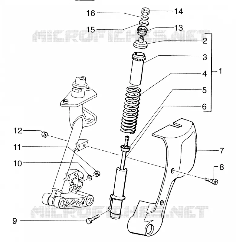 Shock absorber cover