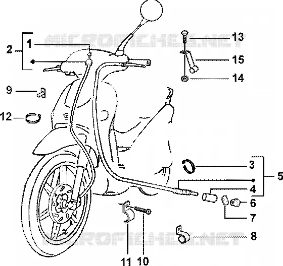 Odometer transmissions-rear brake