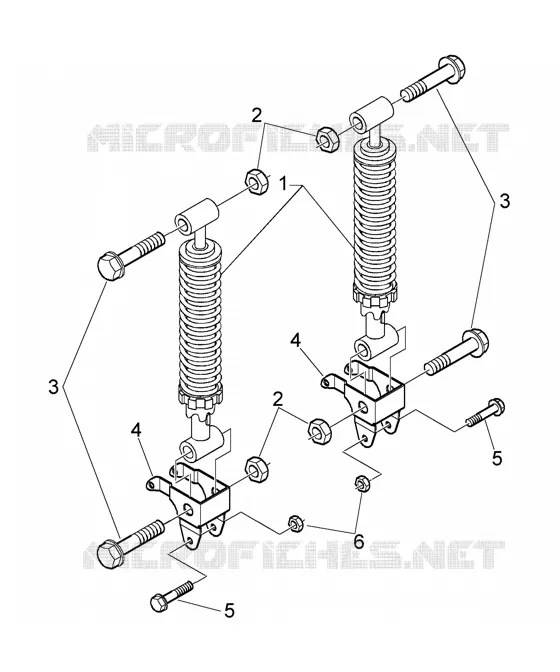 Rear shock absorbers
