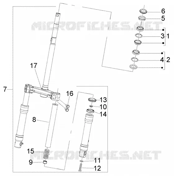 Front wheel suspension