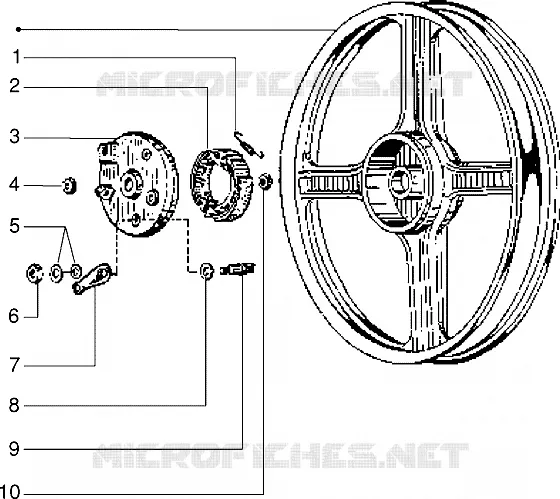 Alloy rear wheel
