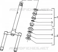 Steering bearing ball tracks
