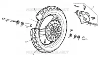 Front wheel-brake caliper