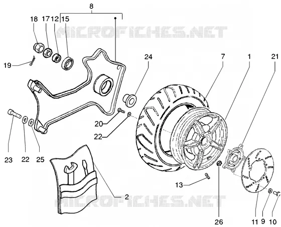 Rear wheel