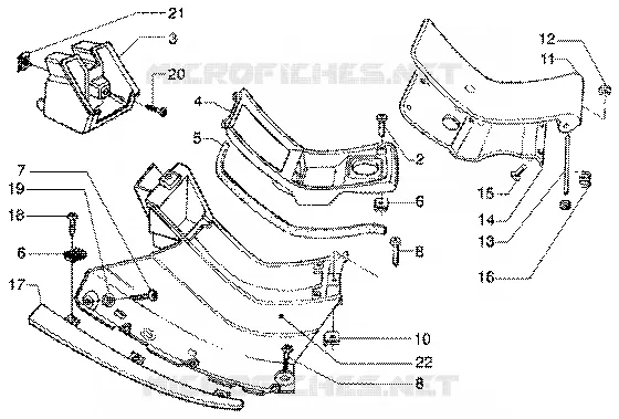 Footrest-tank door