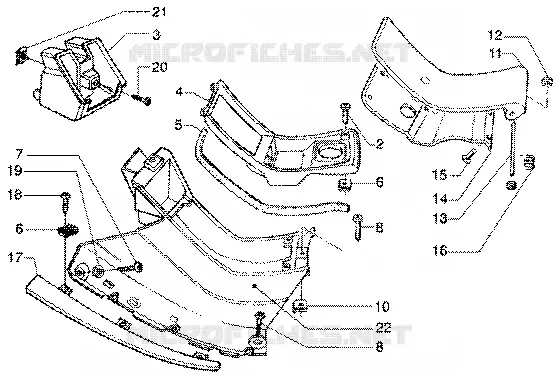 Footrest-tank door
