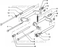 Swinging arm