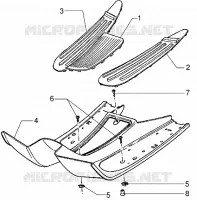 Footrest - Rubber mats