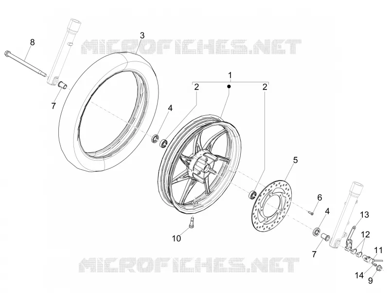 Roda dianteira