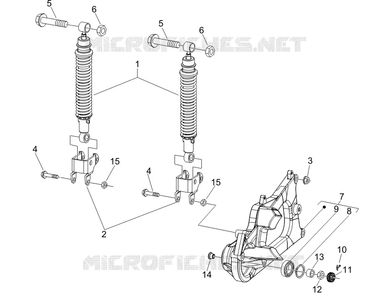 Suspensão traseira - Amortecedor/es