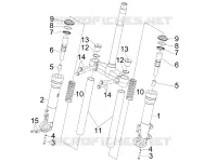 Fork s components (Kayaba)