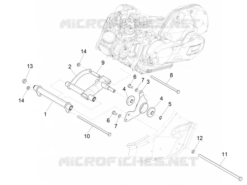 Swinging arm