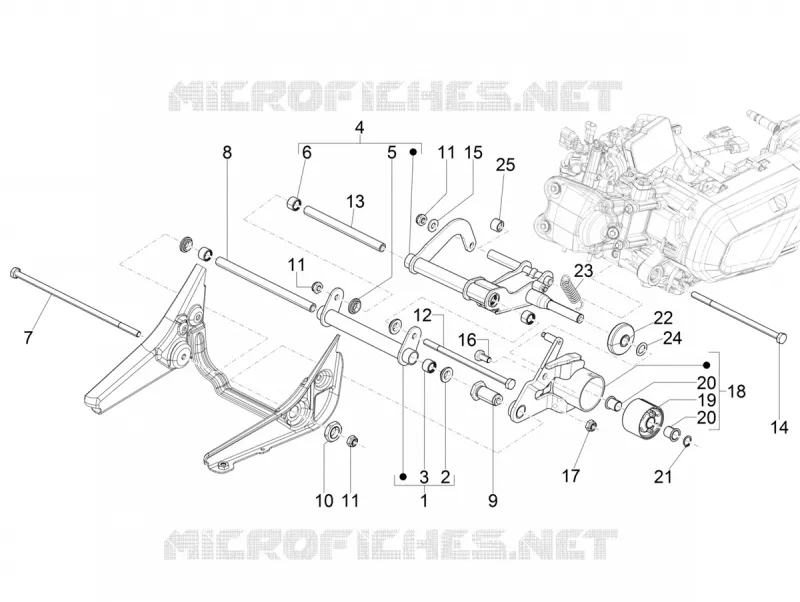 Swinging arm