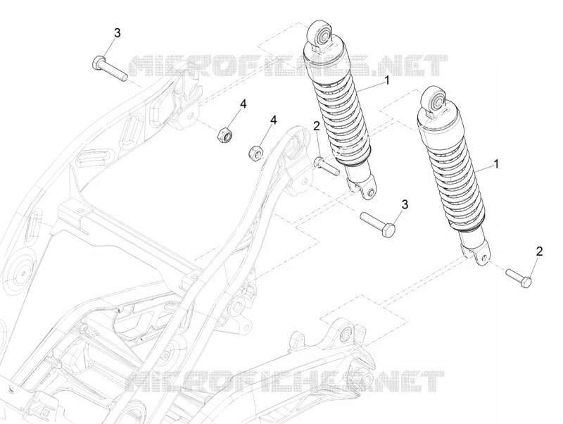 Rear suspension - Shock absorber/s