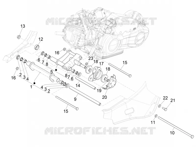 Swinging arm